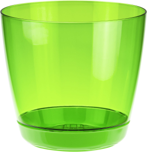 Кашпо орхидея IDEA зеленый прозрачный D18 H16