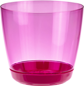 Кашпо орхидея IDEA розовый прозрачный D18 H16