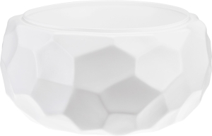 Кашпо мозаика IDEA белый ротанг D28 H15,5