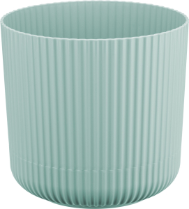 Кашпо вельвет IDEA морская волна D18 H17,5