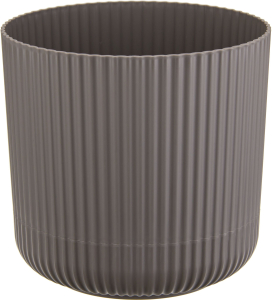 Кашпо вельвет IDEA французский серый D18 H17,5