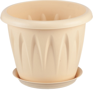 Кашпо алиция IDEA белая глина D20 H16