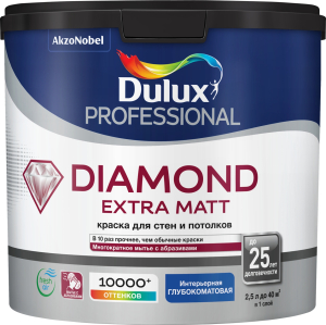 Краска интерьерная DULUX DIAMOND EM 2.5 л