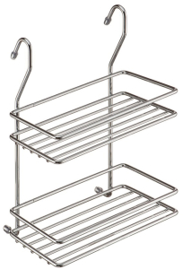 Полка двухъярусная LEMAX хром 280х130 мм