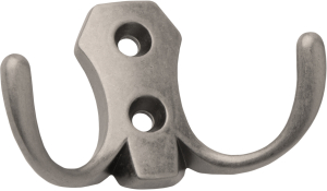 Крючок мебельный рожковый Kerron KR 0020BAZ черный цинк