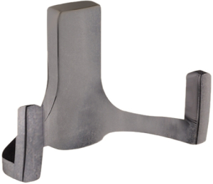 Крючок мебельный рожковый Kerron KR 0330BAZ черный цинк