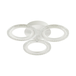 Люстра Lumion Silas LED 48 Вт с пультом ДО 40x8x40 см, белый