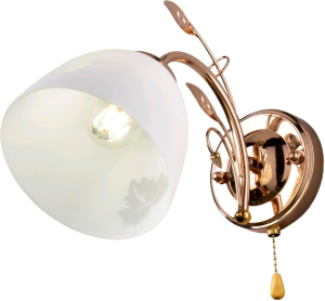 Бра настенное 1xE27x60 Вт металлический золотой 13x18x26 см