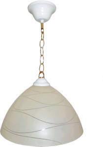 Подвес потолочный 1xE27x60 Вт стекло золотой 30x30x20 см