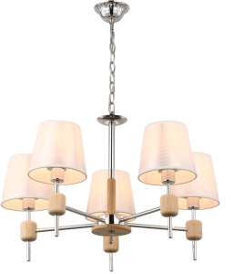 Люстра потолочная E14x5x40 Вт хром 64x64x95 см