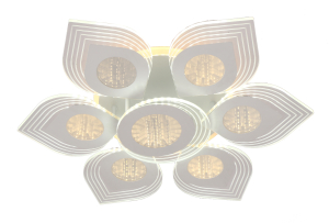 Люстра потолочная LEDx162 Вт белая/золотая 61x61x12 см