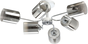 Люстра АКЦЕНТ 6хE27х60 Вт белый хром 20х20,5х72 см