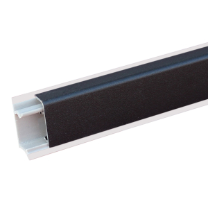 Плинтус для столешницы Квадра алюминий матовый черный 3050 мм 