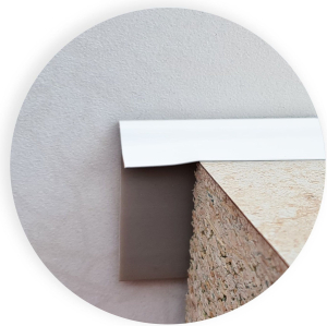 Плинтус для столешницы ПВХ матовый белый 3050 мм 