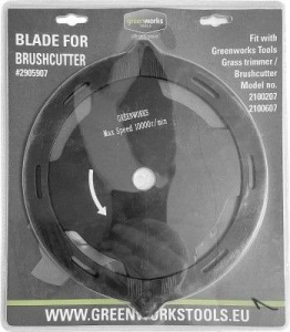 Нож для триммера 4-х лопастной Greenworks 2905907 26 см