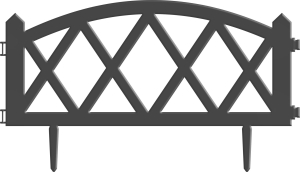 Заборчик MODERN графит 35х60 см 5 шт