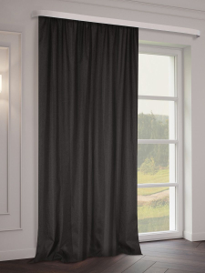 Штора рогожка Лен 120534 шоколад 200х270 см