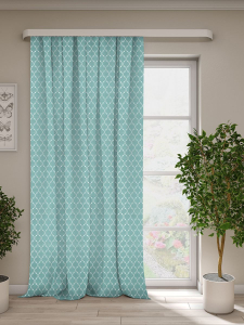Штора жаккард Скерцо мята 200х270 см