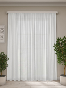 Штора тюлевая Классика белая 300х270 см