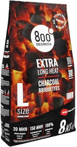 Уголь Брикеты 800 Degrees size L 8 кг