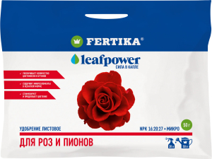 Удобрение минеральное FERTIKA Leaf Power для роз и пионов 50 гр