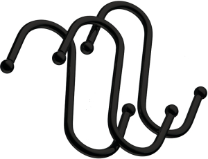 Крючки большие 3 шт LEMAX черные матовые 12х40х70 мм