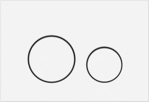 Кнопка для инсталляции TWINS белый 22x13x15 см