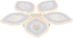 Люстра ESCADA 5хLEDх88 Вт белая 51х51х7,5 см