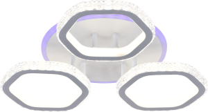 Люстра ESCADA LED 3х75+6,5 Вт белая 43х43,5х9 см