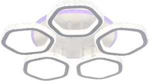 Люстра ESCADA LED 5х126+8 Вт белая 49х49,5х9 см