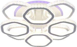 Люстра ESCADA LED 8х201+8 Вт белая 49х49х13,5 см