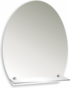 Зеркало уют SILVER MIRROR с полкой 50х57.5 см