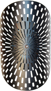 Бра настенное 2xE27x60 Вт черный муар 25x38x14,6 см