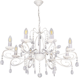 Люстра DE CITY 8хE14х60 Вт белая 63х63х70 см