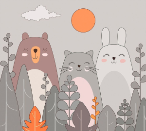 Фотообои Fbrush ЛЕСНЫЕ ОБИТАТЕЛИ