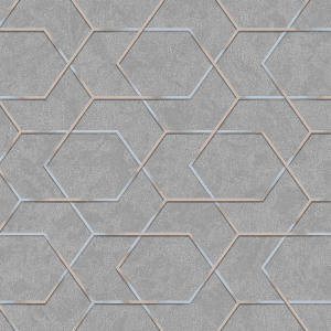 Виниловые обои Industry Omega 168554-26 серые 1,06х10,05 м