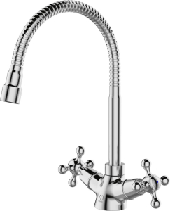 Смеситель для кухни DOUBLE хром 17x18x28 см