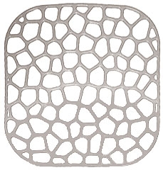 Решетка IDEA квадратная серая 30х30 см