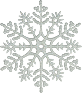 Ёлочная игрушка Снежинка MAB000-0 классика белая 120x3 мм