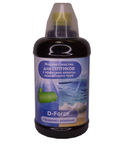 Биопрепарат для септиков Ваше хозяйство D-Force 1 л