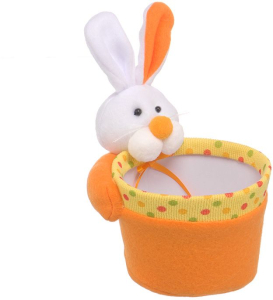 Корзина стеллажная Handy Home Зайчик 12x10x90 см оранжевый