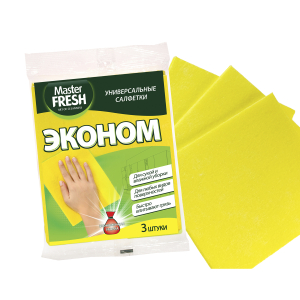 Салфетки для уборки Mr. Fresh Эконом универсальные, 3 шт.