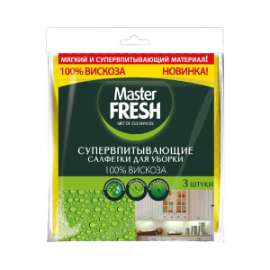 Салфетки для уборки Mr. Fresh супер-впитывающие 30х34см, 3 шт.