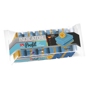 Губки для посуды Grifon профильные с индикатором замены, 5 шт