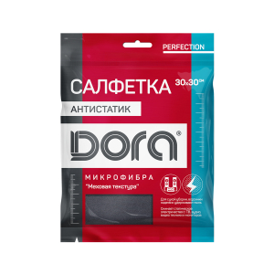 Салфетка Dora Анитстатик из микрофибры, 1 шт