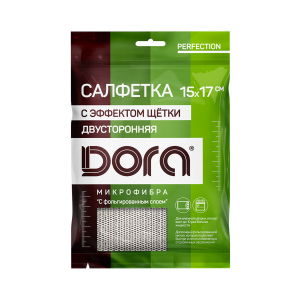 Салфетка Dora с эффектом щетки из микрофибры, 1 шт