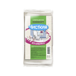 Салфетка для пола Чистюля хлопковая, 1 шт
