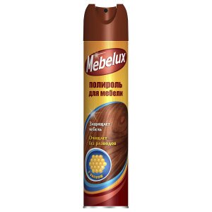 Полироль для мебели Mebelux с воском 300 мл