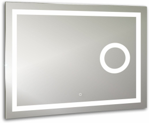 Зеркало Оптима SILVER MIRROR с линзой 90х70 см