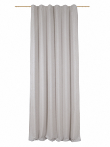 Штора готовая Miamoza рогожка с блеском 140х270 см бежевый